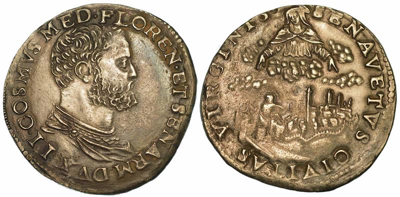 SIENA. COSIMO I DE' MEDICI, 1557-1569. Testone.  - Auction Numismatics | Renaissance - II - Cambi Casa d'Aste