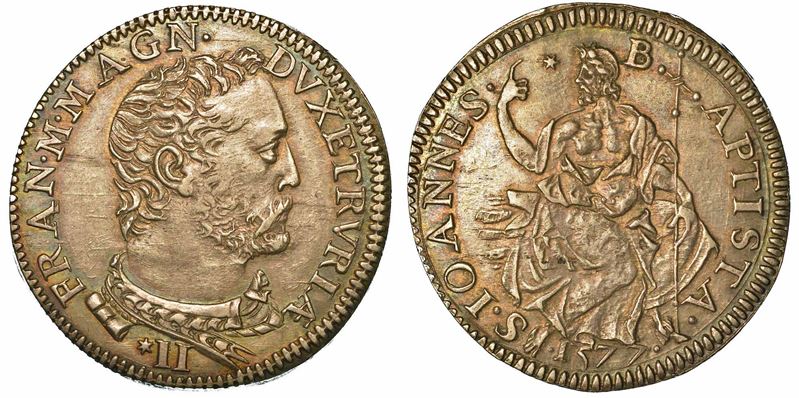FIRENZE. FRANCESCO I DE' MEDICI, 1574-1587. Testone 1577.  - Auction Numismatics | Renaissance - II - Cambi Casa d'Aste