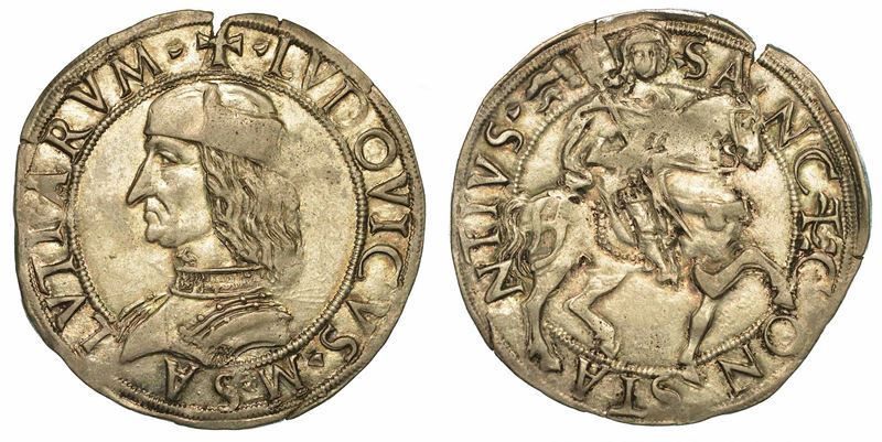 CARMAGNOLA. LUDOVICO II DI SALUZZO, 1475-1504. Cavallotto.  - Auction Numismatics | Renaissance - II - Cambi Casa d'Aste
