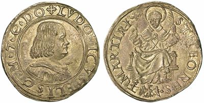 Messerano. Ludovico II Fieschi, 1528-1532. Testone.