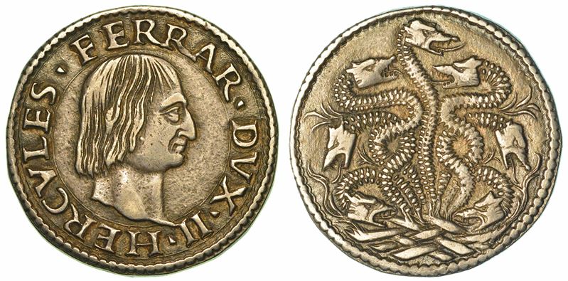 FERRARA. ERCOLE I D'ESTE, 1471-1505. Testone.  - Auction Numismatics | Renaissance - II - Cambi Casa d'Aste