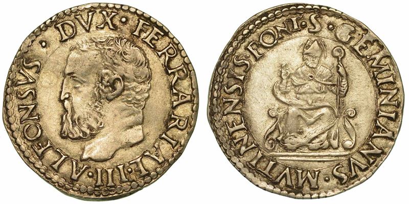 MODENA. ALFONSO I D'ESTE, 1505-1534. Giulio.  - Auction Numismatics | Renaissance - II - Cambi Casa d'Aste