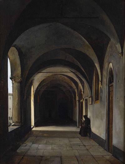 Scena D’interno con Monaci