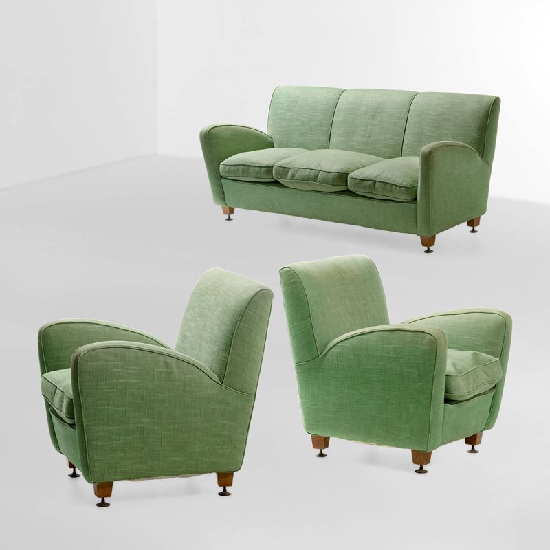 Set di divano e due poltrone  - Auction Design Lab - Cambi Casa d'Aste