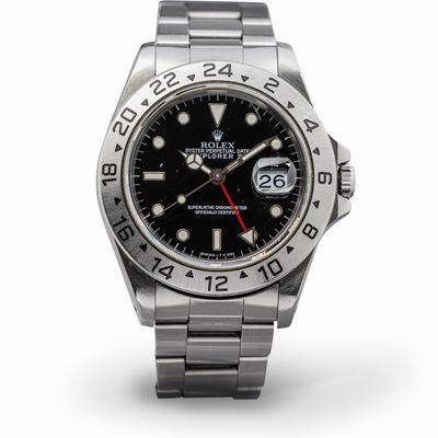 Explorer II Ref 16570, Sportivo Automatico Datario, Indicazione delle 24h sulla Ghiera in Acciaio...