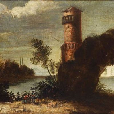 Scuola Italiana del XVIII Secolo Veduta di Città