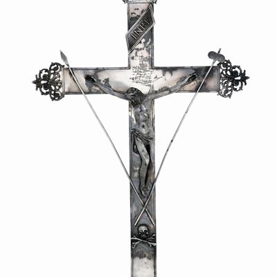 Crocifisso. Roma XIX Secolo. Maestro Argentiere Angelo Giannotti (1824-1865)