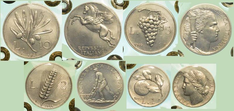 REPUBBLICA ITALIANA. Lotto di quattro monete.  - Asta Numismatica - I - Cambi Casa d'Aste