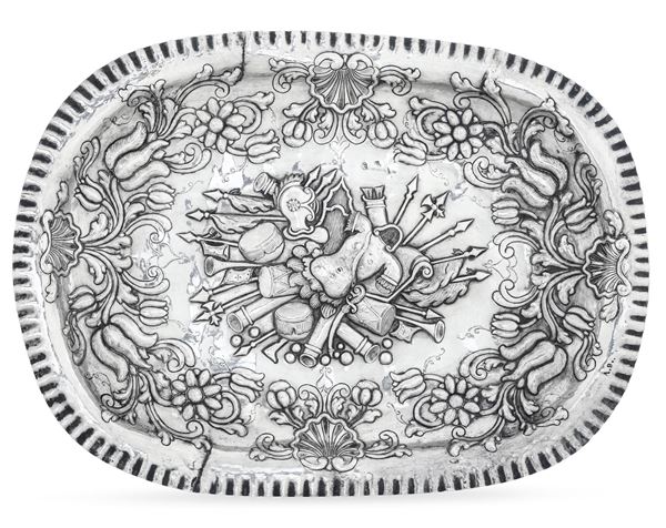 A tray, Europe (Spain?), 1700s