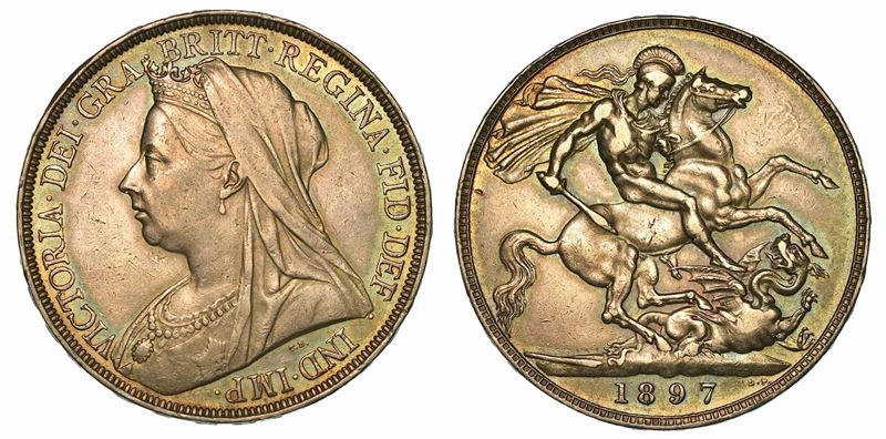 REGNO UNITO. VICTORIA, 1837-1901. Crown 1897.  - Auction Numismatics - I - Cambi Casa d'Aste