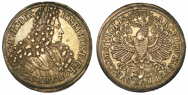 AUSTRIA. JOSEPH I, 1705-1711. 2 Thaler s.d.  - Auction Numismatics - I - Cambi Casa d'Aste