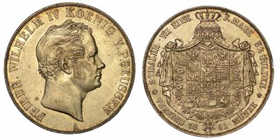 Germania - Prussia. Friedrich Wilhelm IV, 1840-1861. 2 Thaler 1841. Berlino.