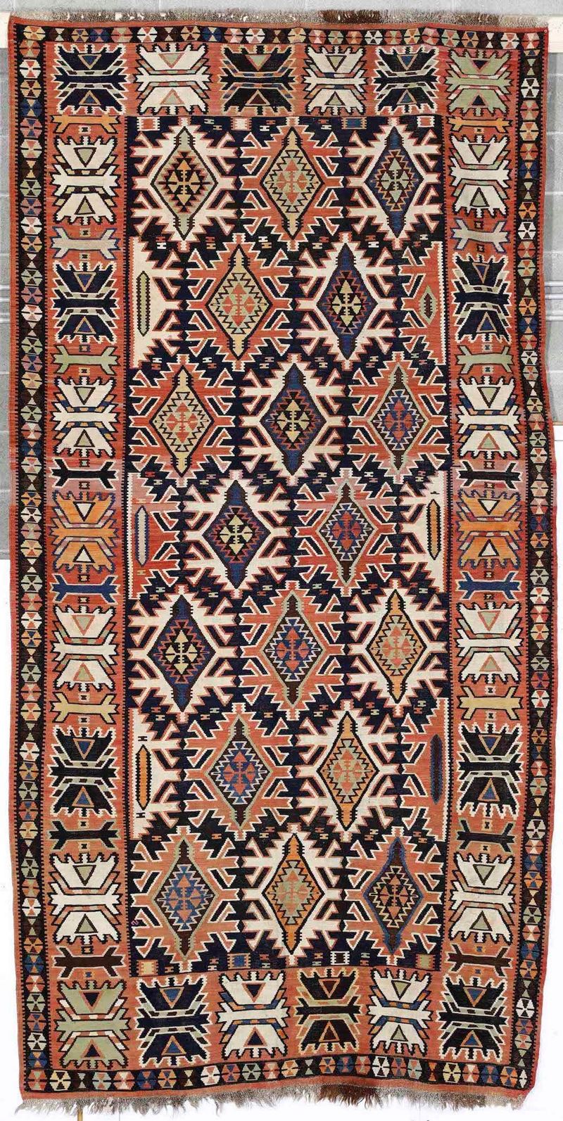 Kilim Kuba, Caucaso fine XIX secolo  - Auction Carpets - Cambi Casa d'Aste