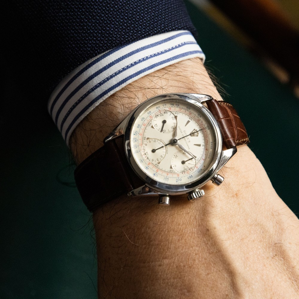 Rolex - Sorprendente e Ricercato Pre Daytona Ref 6234 in Acciaio a Carica Manuale con Cronografo ...