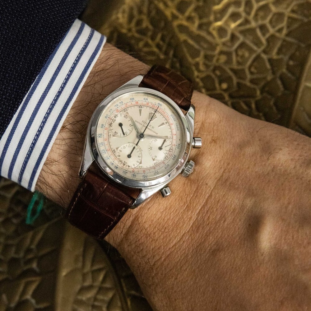 Rolex - Sorprendente e Ricercato Pre Daytona Ref 6234 in Acciaio a Carica Manuale con Cronografo ...