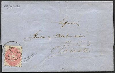 Lettera da Palma per Trieste del 17 Settembre 1866