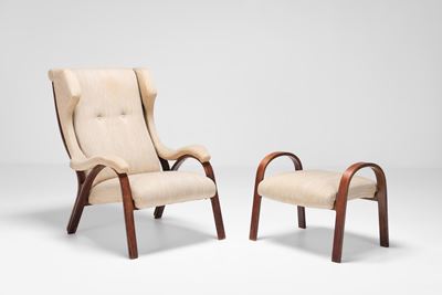 Poltrona con Ottomana Mod. Cavour