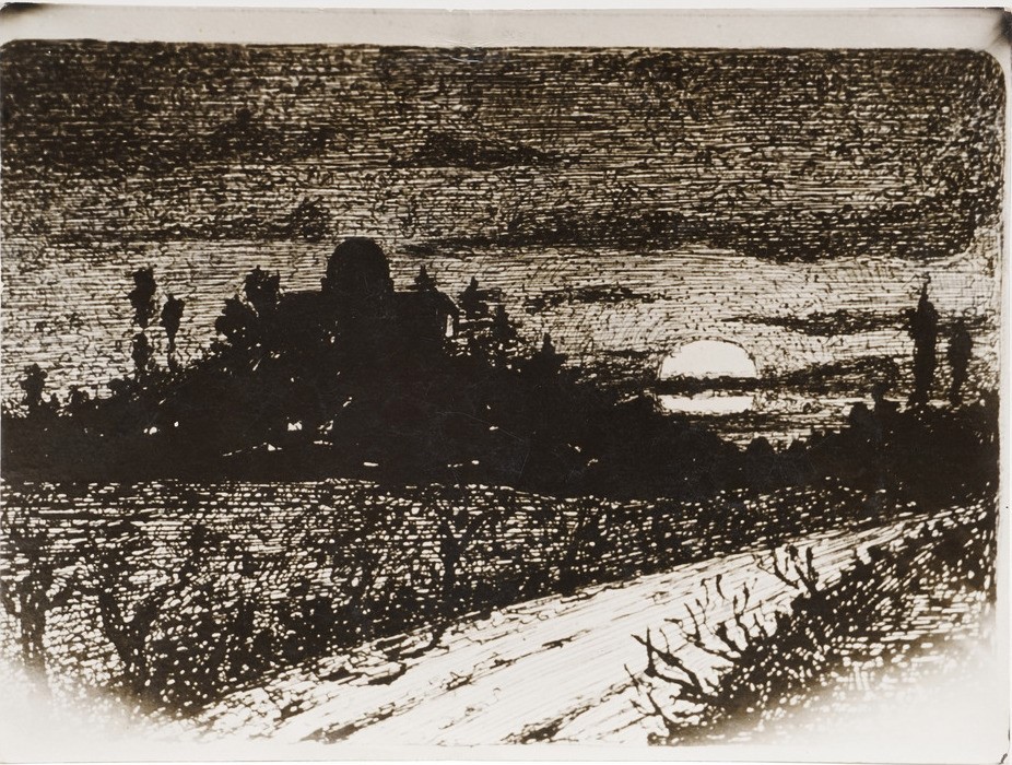 Mentore Maggini (1890-1941) Cinque Raffinati Disegni a China e Acquerello... 1911-1912-1936-1937