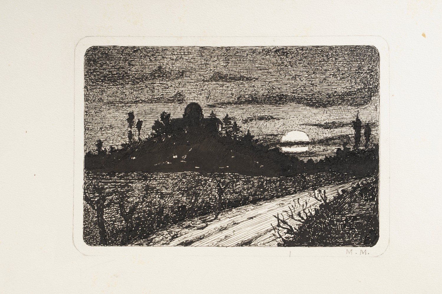 Mentore Maggini (1890-1941) Cinque Raffinati Disegni a China e Acquerello... 1911-1912-1936-1937