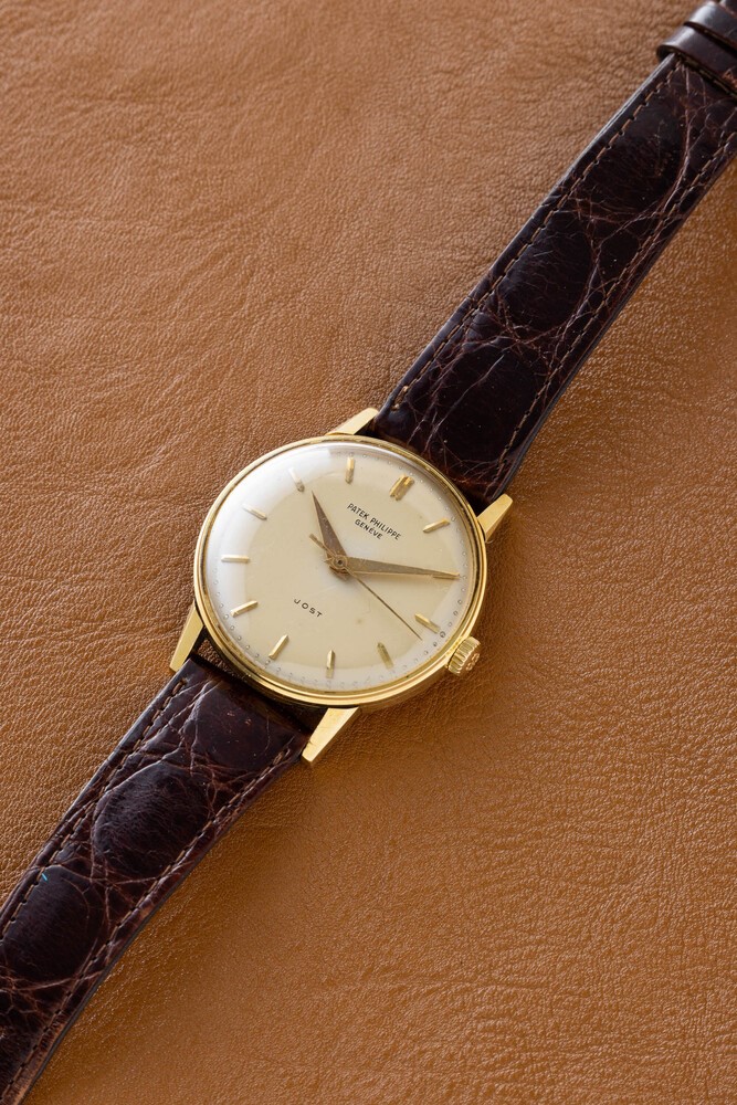 Patek Philippe - Classico e Raffinato Calatrava Ref 3411, sul Quadrante Doppia Firma "jost" e Ind...