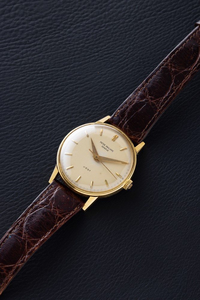 Patek Philippe - Classico e Raffinato Calatrava Ref 3411, sul Quadrante Doppia Firma "jost" e Ind...