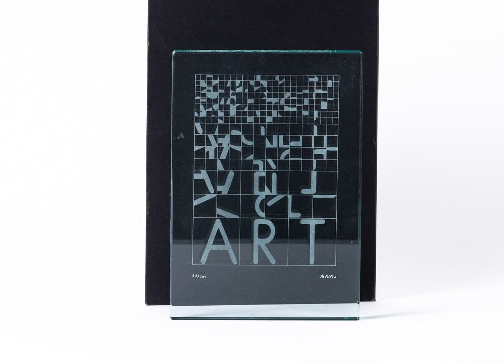 Bruno di Bello - Jabik per Fratelli Fabbri Editori, serigrafia su vetro, 1974