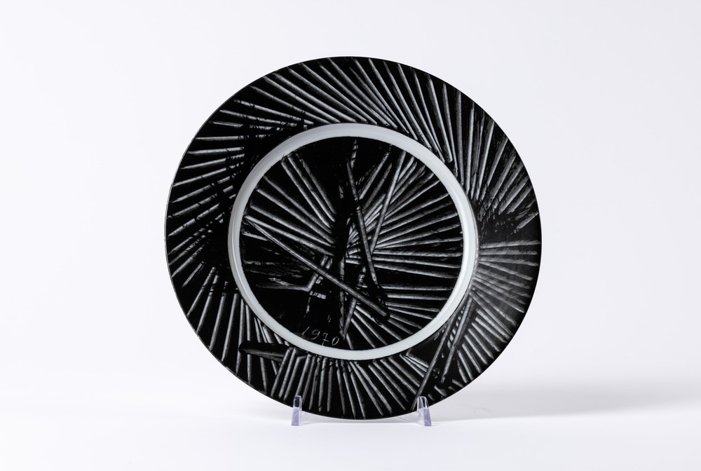 Emilio Scanavino - Piatto dell'anno, ceramica, 1970