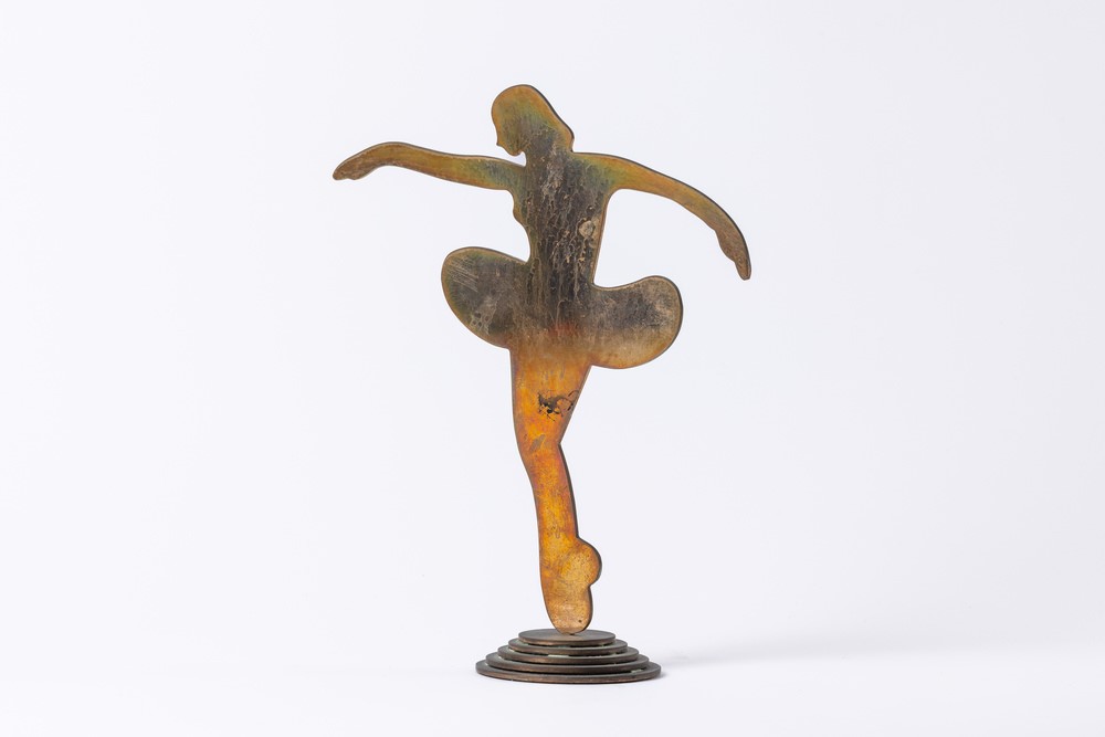 Marco Lodola - Ballerina, scultura in bronzo, 1997