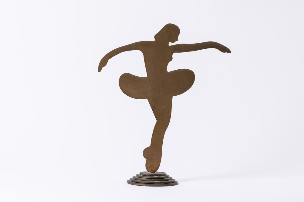 Marco Lodola - Ballerina, scultura in bronzo, 1997