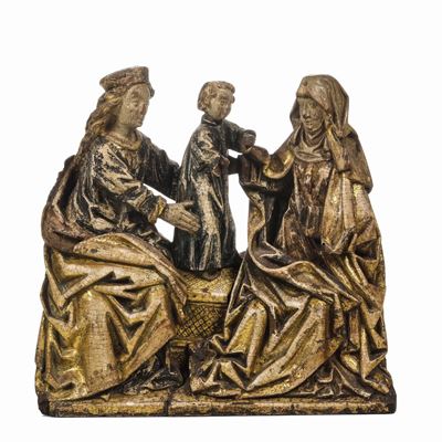 Madonna con Gesù e Sant'anna. Arte Tedesca del XV-XVI Secolo
