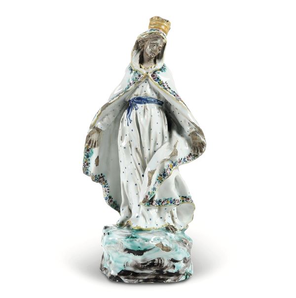 Madonna della Misericordia Savona, probabilmente manifattura Boselli, seconda metà del XVIII secolo