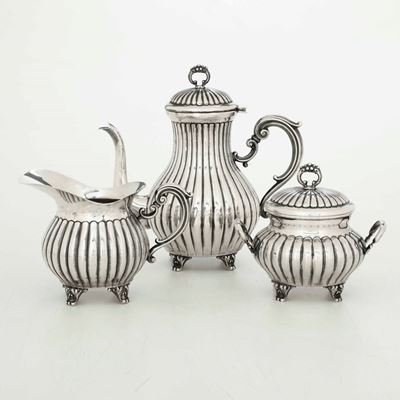 Servizio da Caffè. Argenteria Italiana del XX Secolo