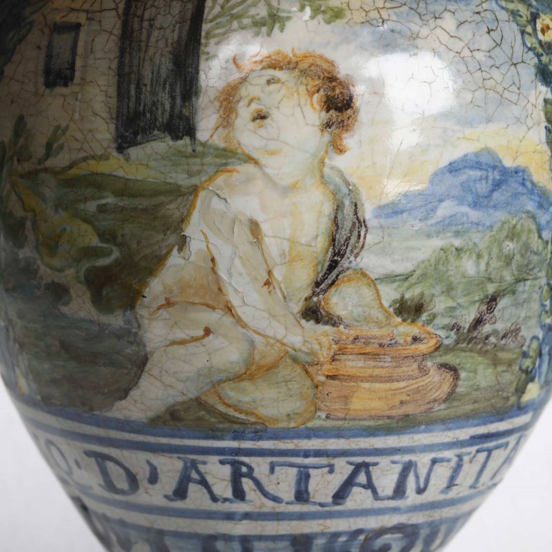 Coppia di Vasi da Farmacia Castelli, Prima Metà del XVIII Secolo (?)