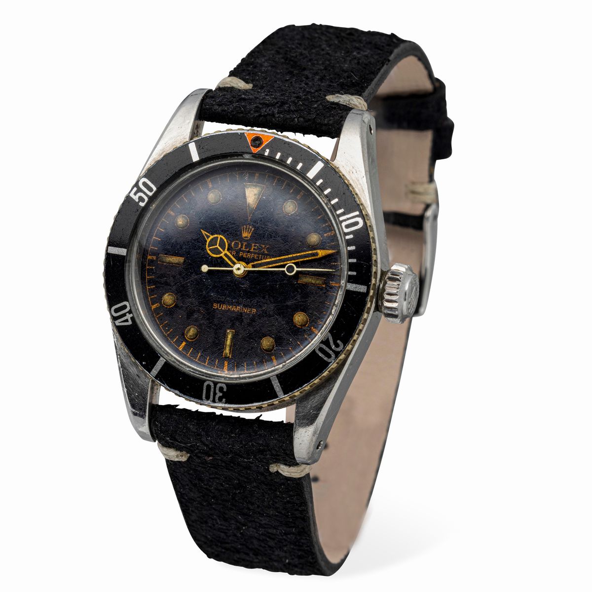 Rolex - Sportivo e Raro Submariner Ref 5510 'coroncione', Quadrante Nero Lucido Gilt Pallettoni a...
