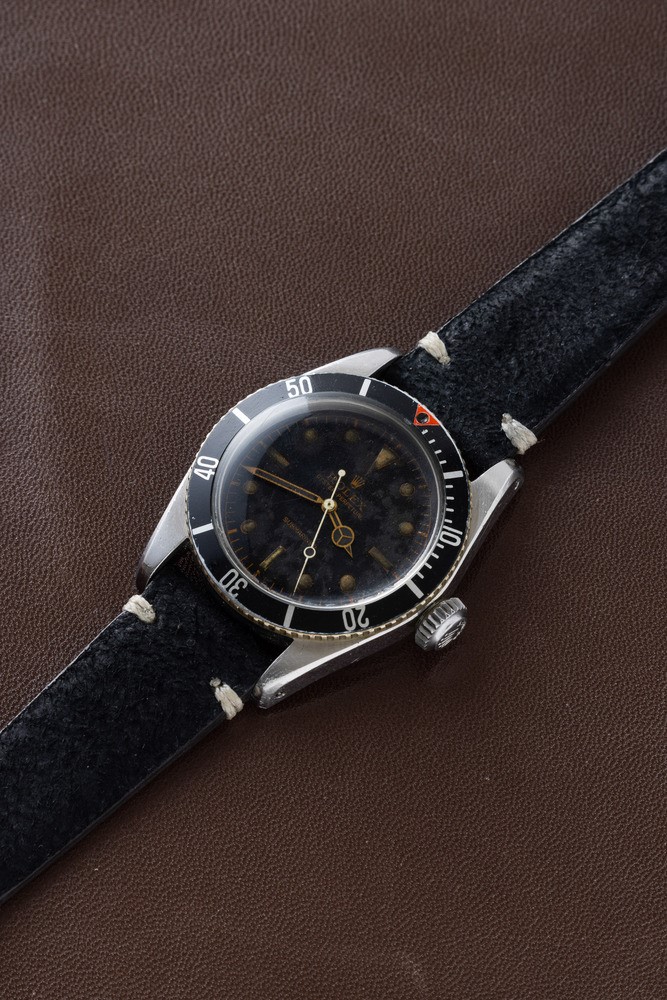 Rolex - Sportivo e Raro Submariner Ref 5510 'coroncione', Quadrante Nero Lucido Gilt Pallettoni a...