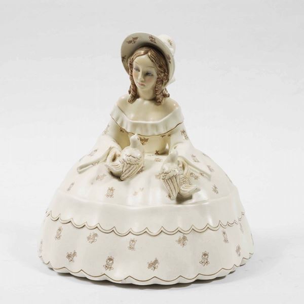 Damina con colombe. Lenci, Torino