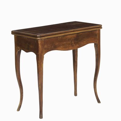 Tavolo da Gioco in Legno. XIX-XX Secolo
