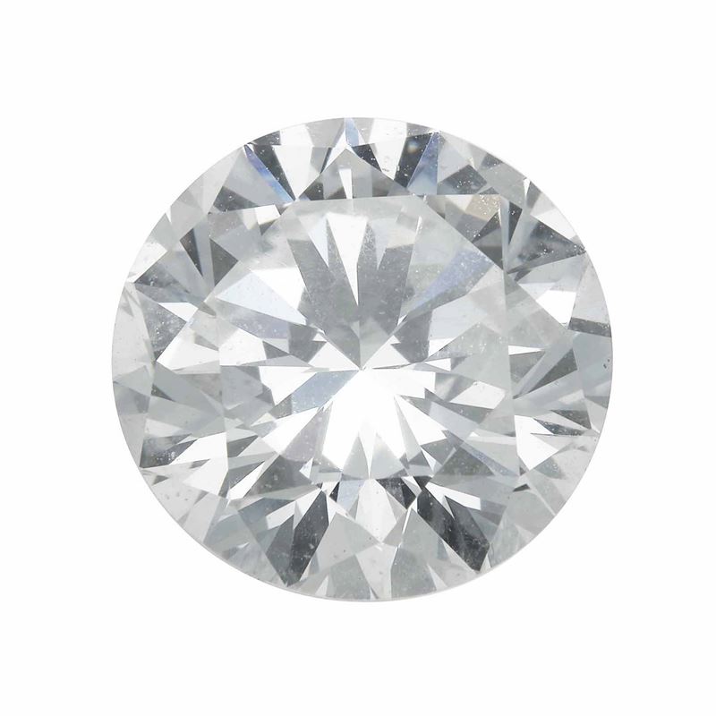 Diamante taglio brillante di ct 2.93, colore F, caratteristiche interne VS2, fluorescenza UV molto debole azzurra  - Asta Fine Jewels - Cambi Casa d'Aste