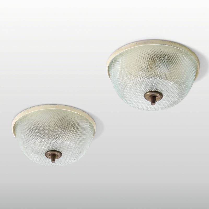 Due lampade a plafone  - Asta Design - Cambi Casa d'Aste