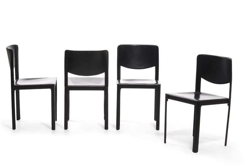 Matteo Grassi : Quattro sedie  - Asta Arredi del '900 - Cambi Casa d'Aste