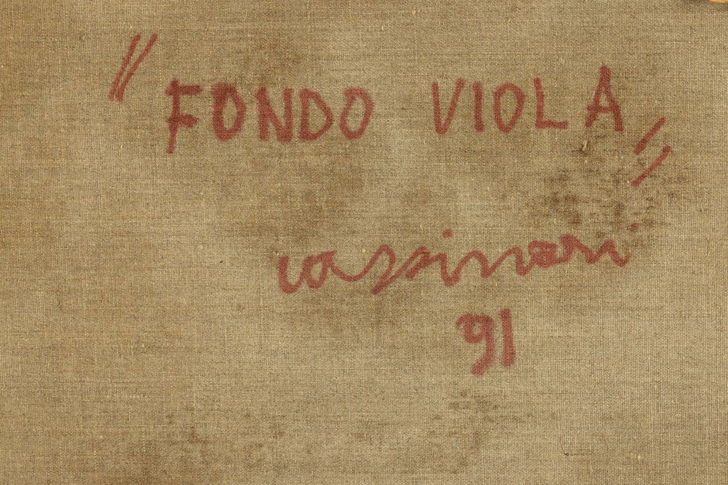 Bruno Cassinari - Fondo viola, olio su tela