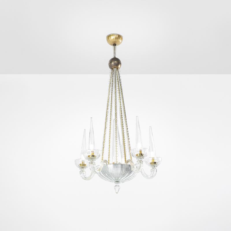 Venini : Lampada a sospensione mod. 5199  - Auction Fine Design - Cambi Casa d'Aste