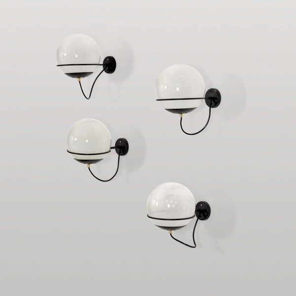 Quattro lampade a parete mod. 238/1