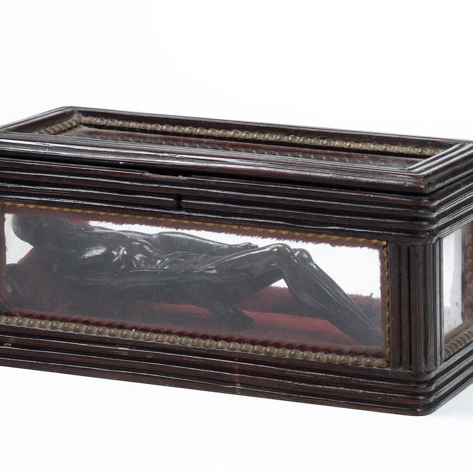 Cristo Deposto in Legno Entro Teca. XVII-XVIII Secolo