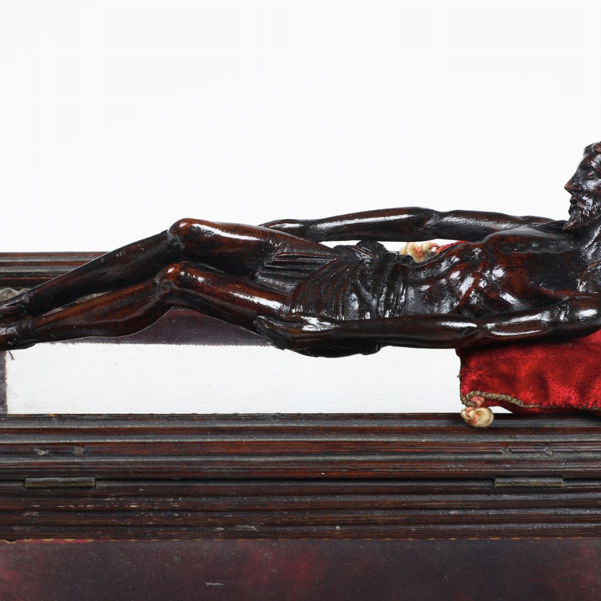Cristo Deposto in Legno Entro Teca. XVII-XVIII Secolo