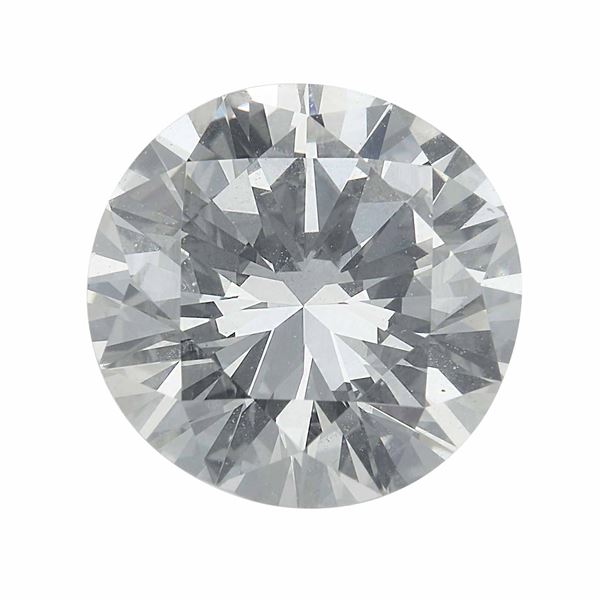 Diamante taglio brillante di ct 2.01, colore J, caratteristiche interne VVS2, fluorescenza UV molto forte