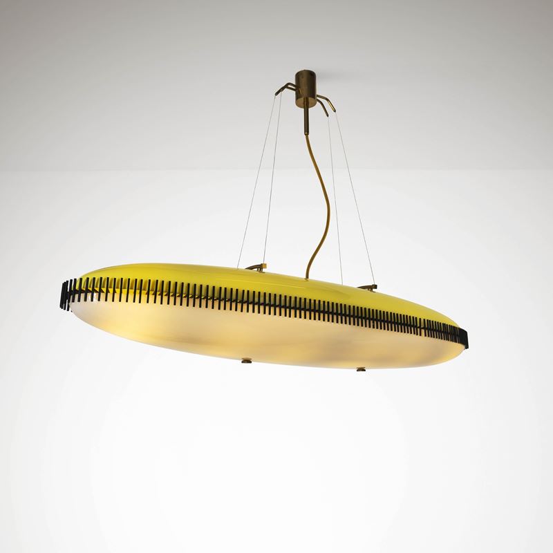Angelo Lelii : Rara lampada a sospensione  - Asta Fine Design - Cambi Casa d'Aste