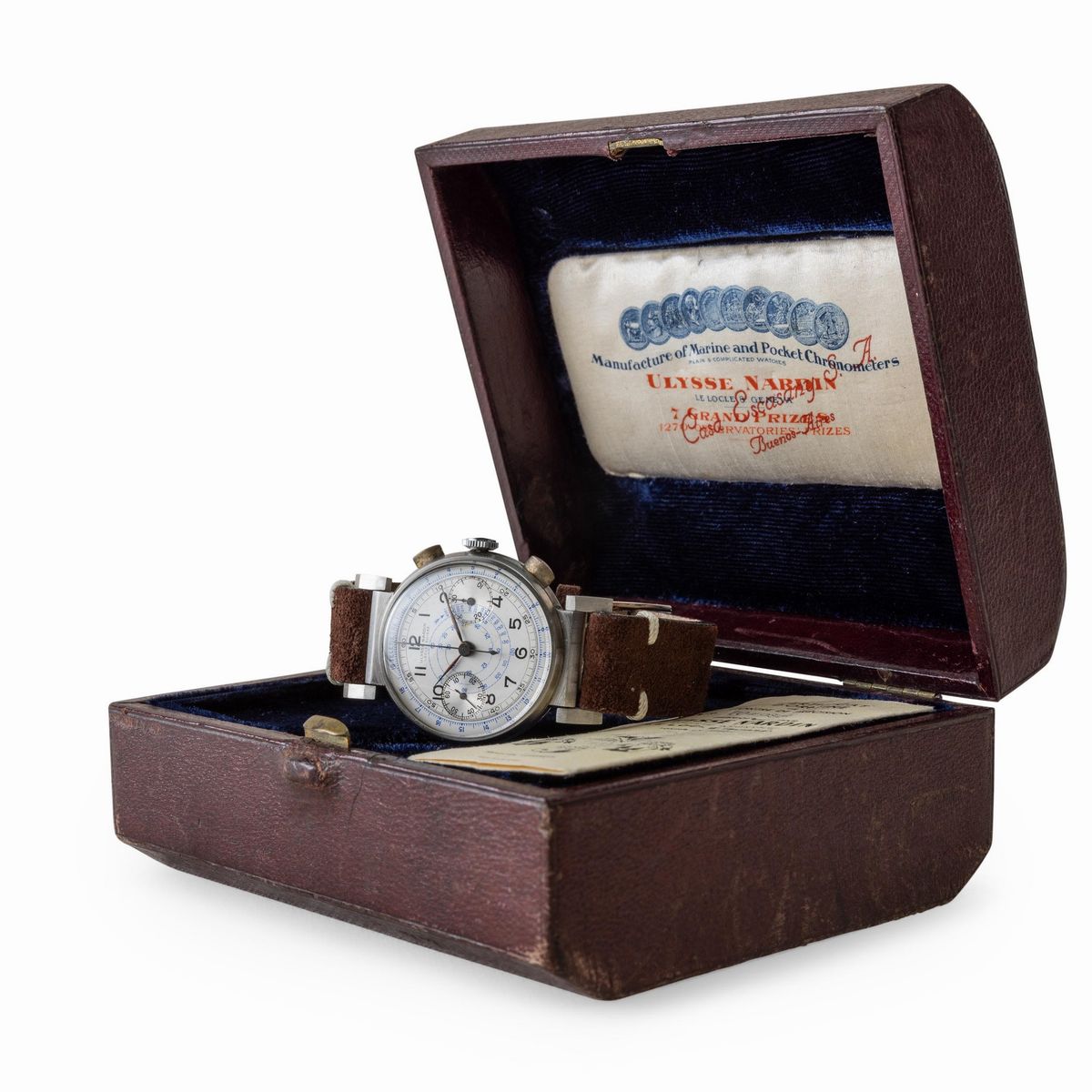 Ulysse Nardin - Orologio da Polso Cronografo in Acciaio, a Carica Manuale, con Scala Tachimetrica...