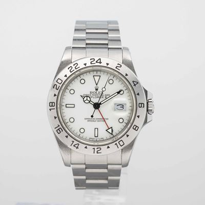 Explorer II Ref 16570, Sportivo Automatico Datario, Indicazione delle 24h sulla Ghiera in Acciaio...