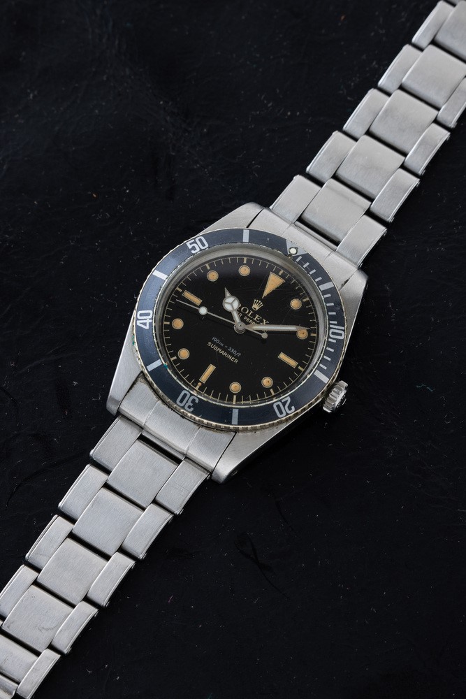 Rolex - Ricercato e Iconico Submariner Ref 5508 in Acciaio Inossidabile, Quadrante Nero Gilt con ...